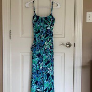 Lilly Pulitzer Nila Jumpsuit, Take It Or Leaf It, Size 0 NWT